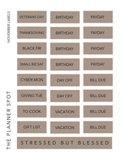 Load image into Gallery viewer, Monthly Sticker Kit - November 2025