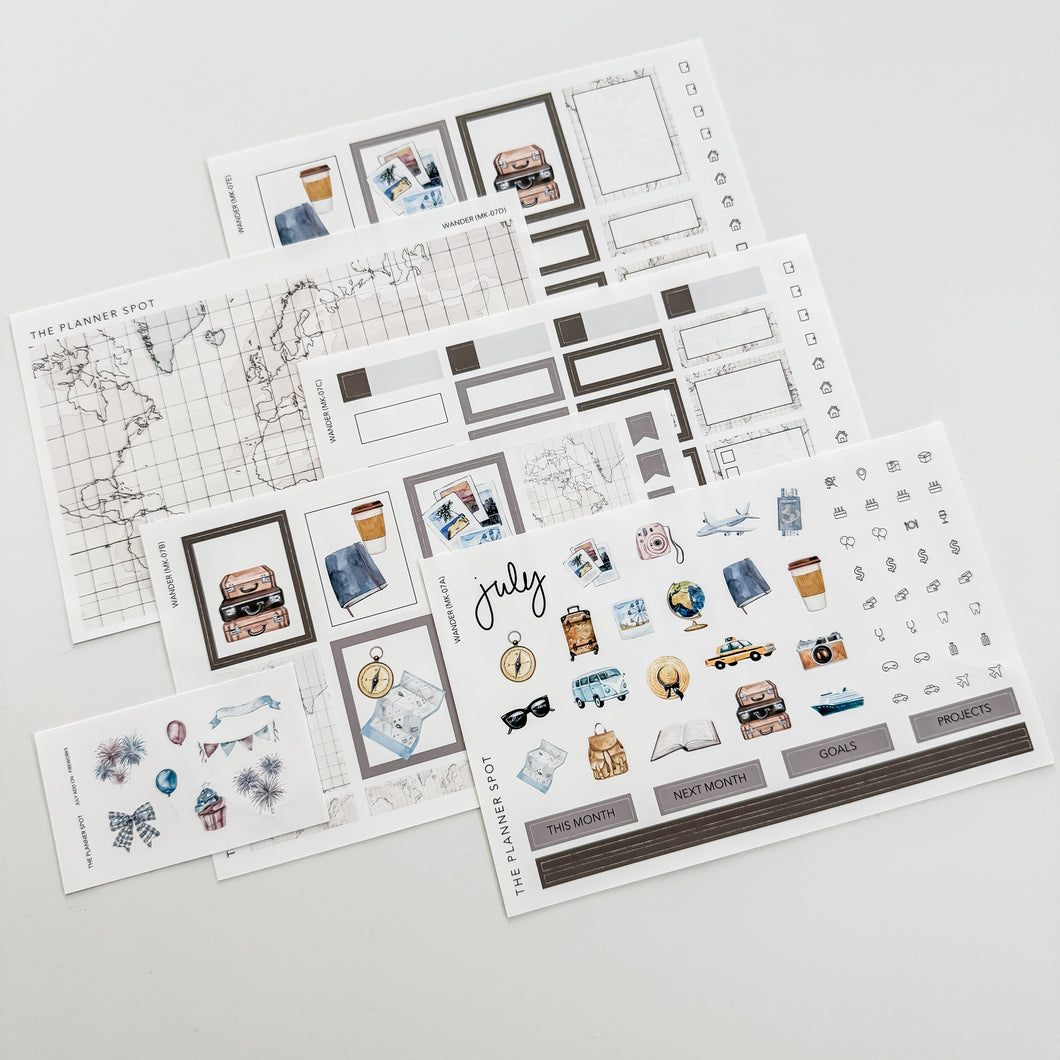 Monthly Sticker Kit - July 