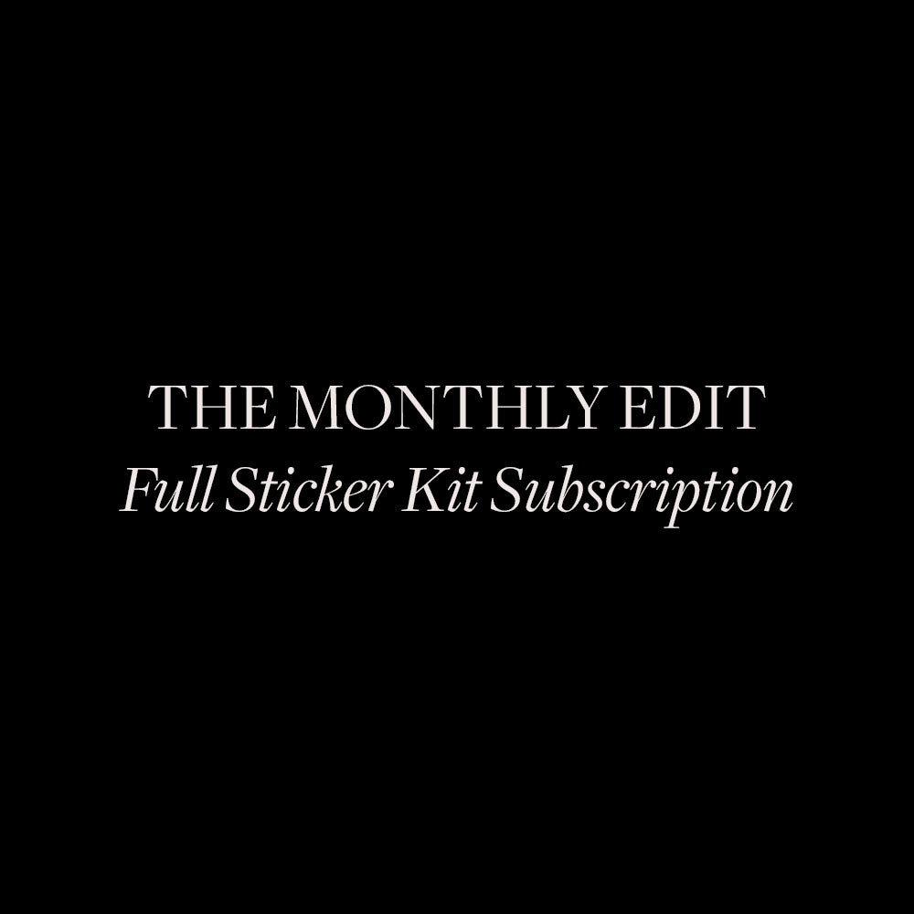 The Monthly Edit - Full Sticker Kit Only Subscription