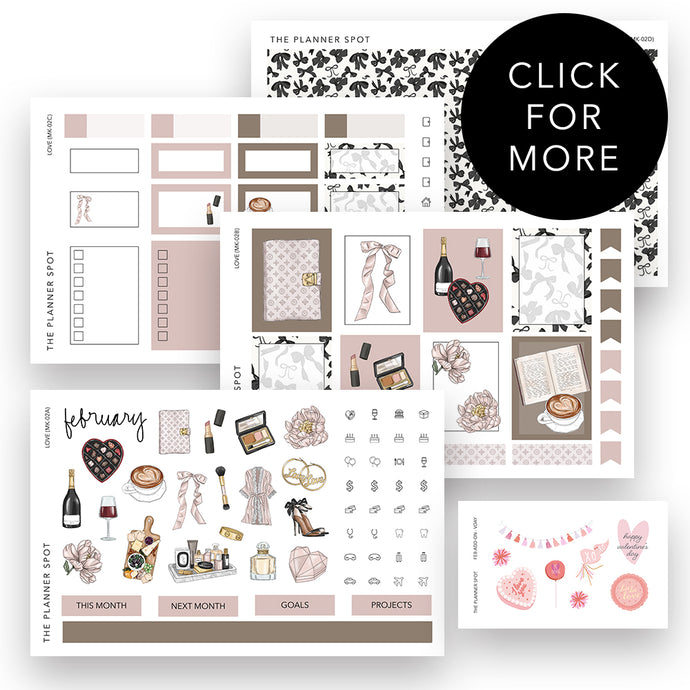 Monthly Sticker Kit - February 2025