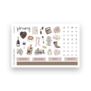 Monthly Sticker Kit - February 2025