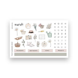 Monthly Sticker Kit - March 2025