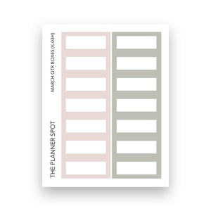Monthly Sticker Kit - March 2025