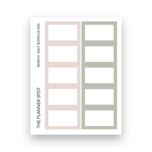 Monthly Sticker Kit - March 2025