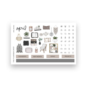 Monthly Sticker Kit - April 2025