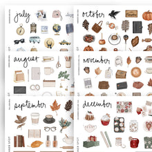Load image into Gallery viewer, 2025 Monthly Sticker Kit Bundles
