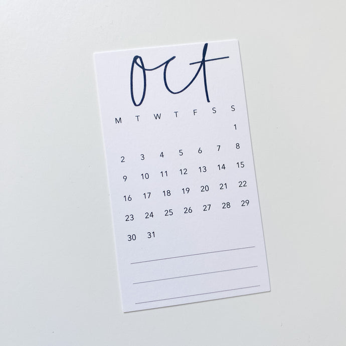 Planner Card - October 2023
