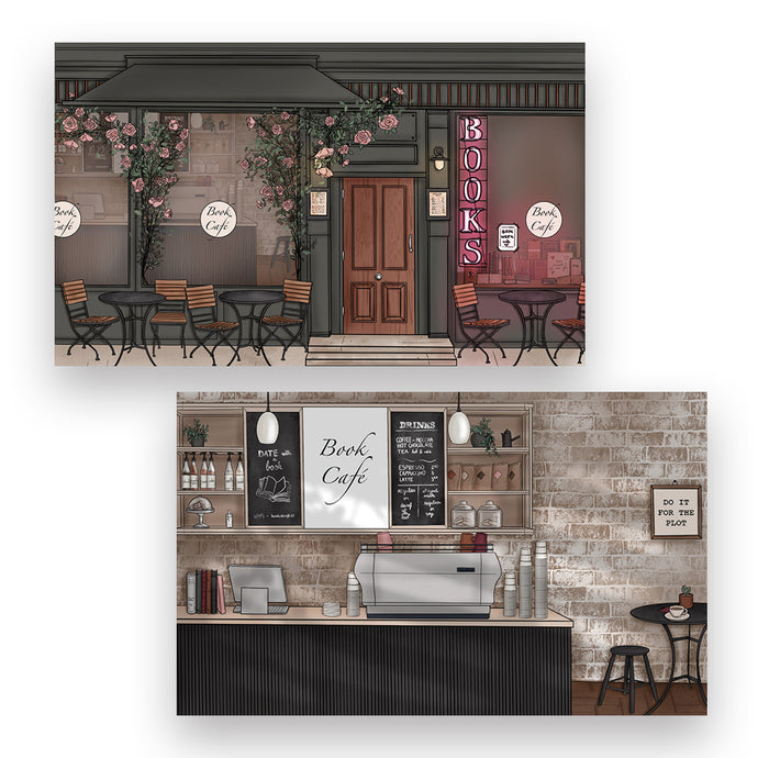 Journaling Card - Book Cafe