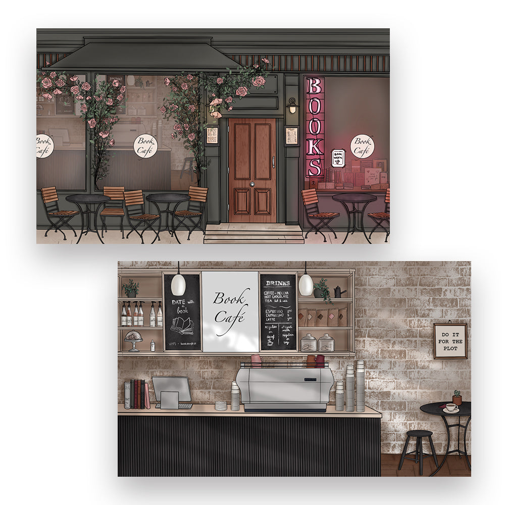 Journaling Card - Book Cafe