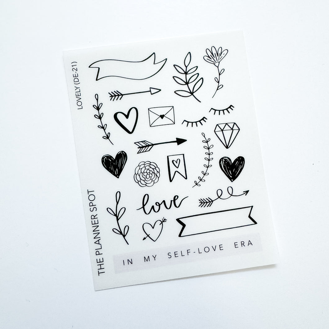 Decorative Planner Stickers - Lovely