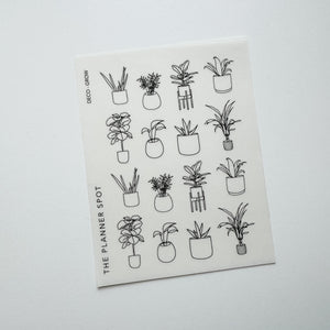 Decorative Planner Stickers - Grow