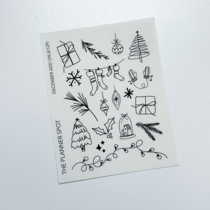 Decorative Planner Stickers - Winter