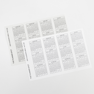 Functional Planner Stickers - 2024 Monthly Calendar Labels