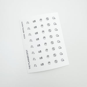 Icon Planner Stickers - Mental Health