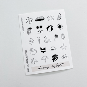 Planner Sticker Kit - July "Summer Lovin"