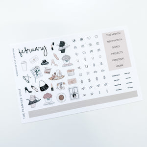 Sticker Kit - February "Romanticize Your Life"