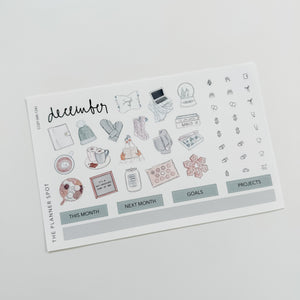 Sticker Kit - December "Cozy"