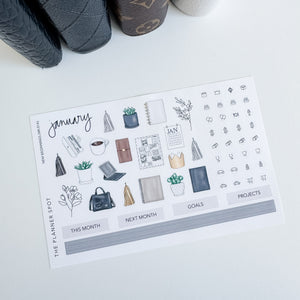 Sticker Kit - January "New Beginnings"