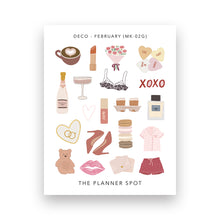 Load image into Gallery viewer, Monthly Sticker Kit - February "XOXO"