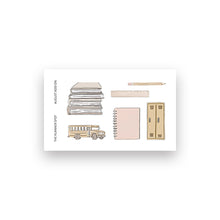 Load image into Gallery viewer, Monthly Sticker Kit - August "Stationery Lover"