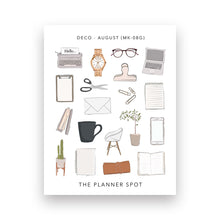 Load image into Gallery viewer, Monthly Sticker Kit - August "Stationery Lover"