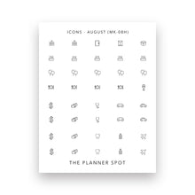 Load image into Gallery viewer, Monthly Sticker Kit - August "Stationery Lover"