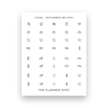 Load image into Gallery viewer, Monthly Sticker Kit - September "Booked"