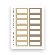 Load image into Gallery viewer, Monthly Sticker Kit - September "Booked"