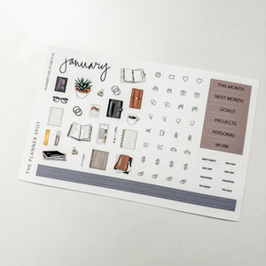 Sticker Kit - January "Planner Line Up"