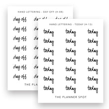 Load image into Gallery viewer, Hand Lettering Stickers - Headers