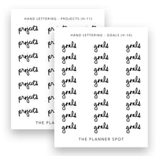 Load image into Gallery viewer, Hand Lettering Stickers - Headers