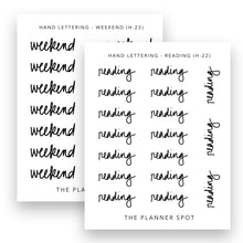 Load image into Gallery viewer, Hand Lettering Stickers - Headers