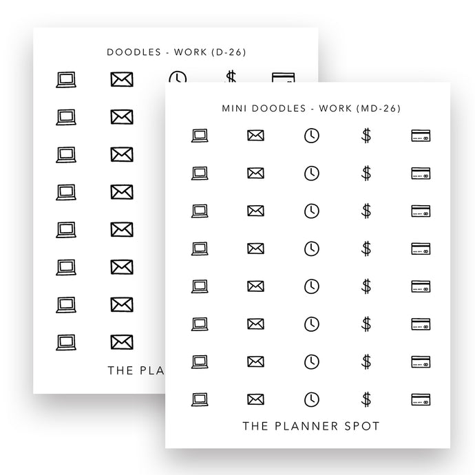 Doodle Stickers - Work