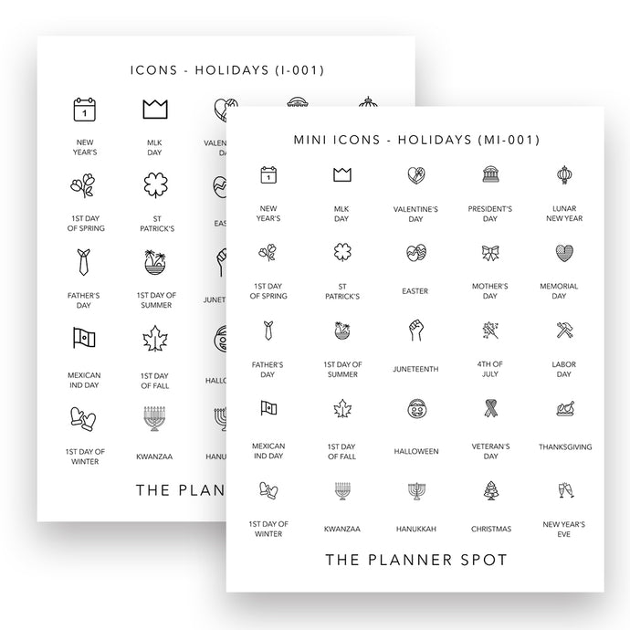 Icon Stickers - Holidays