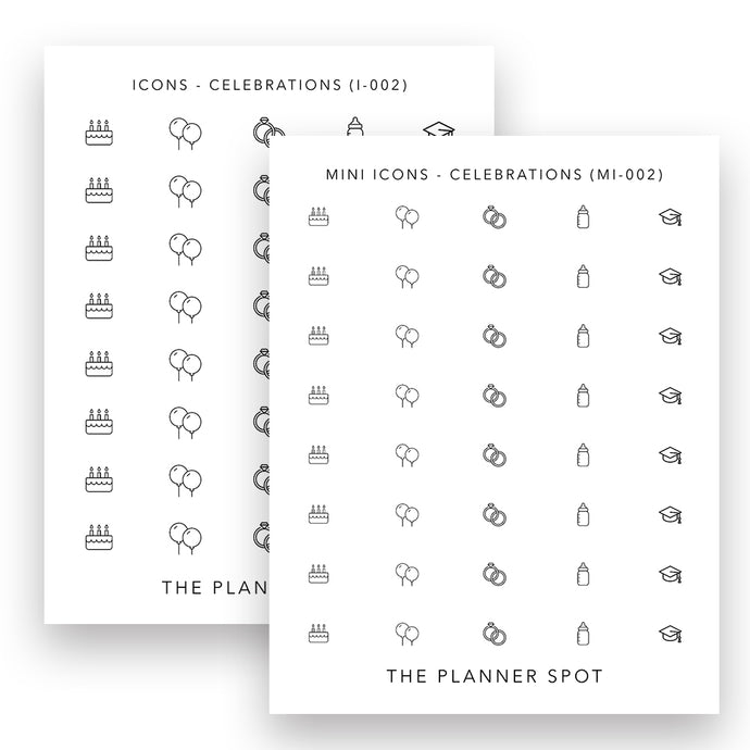 Icon Stickers - Celebrations
