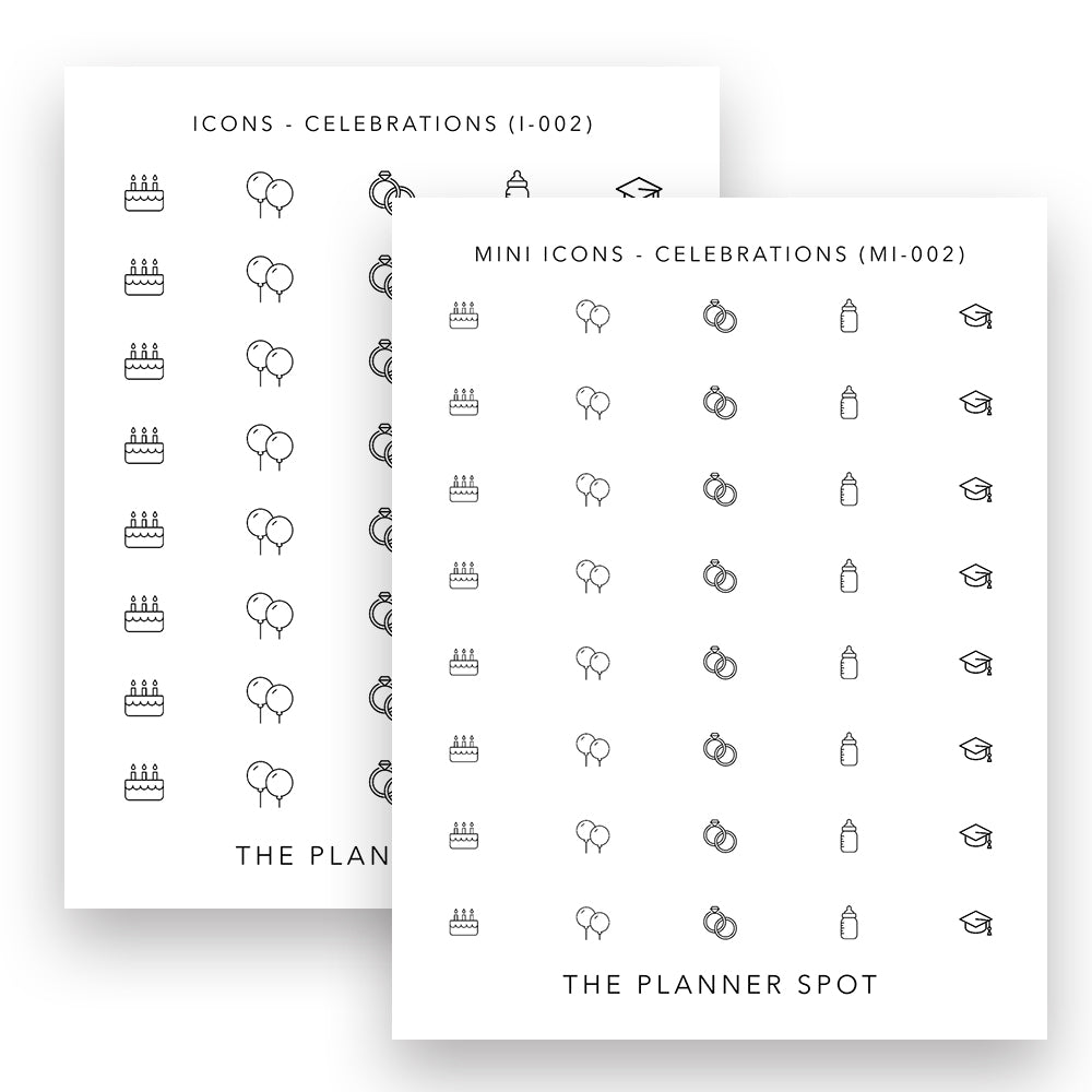 Icon Stickers - Celebrations