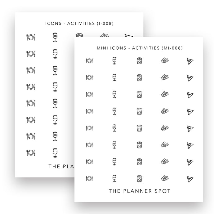 Icon Stickers - Activities