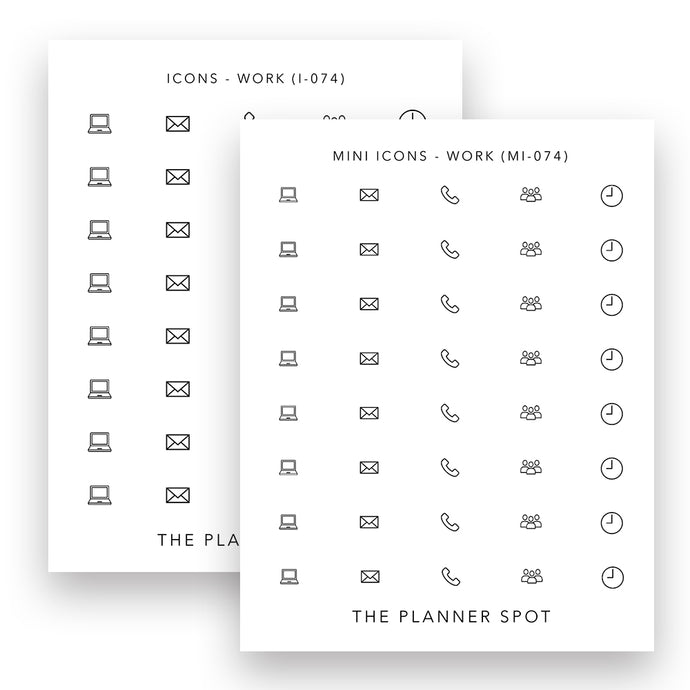 Icon Stickers - Work