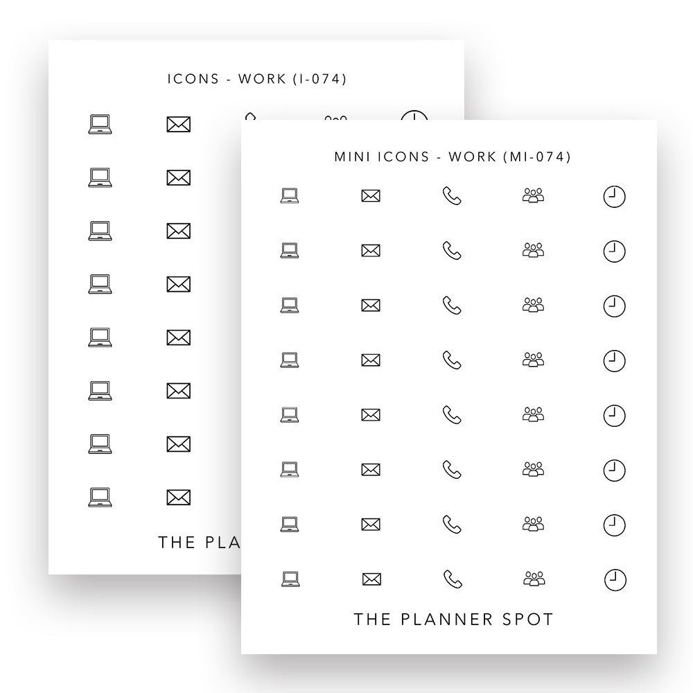 Icon Stickers - Work