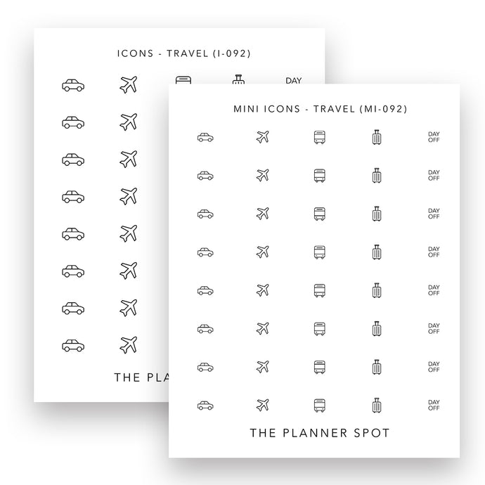 Icon Stickers - Travel