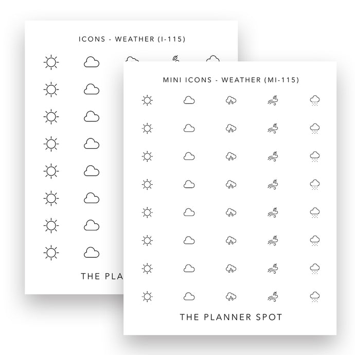 Icon Stickers - Weather