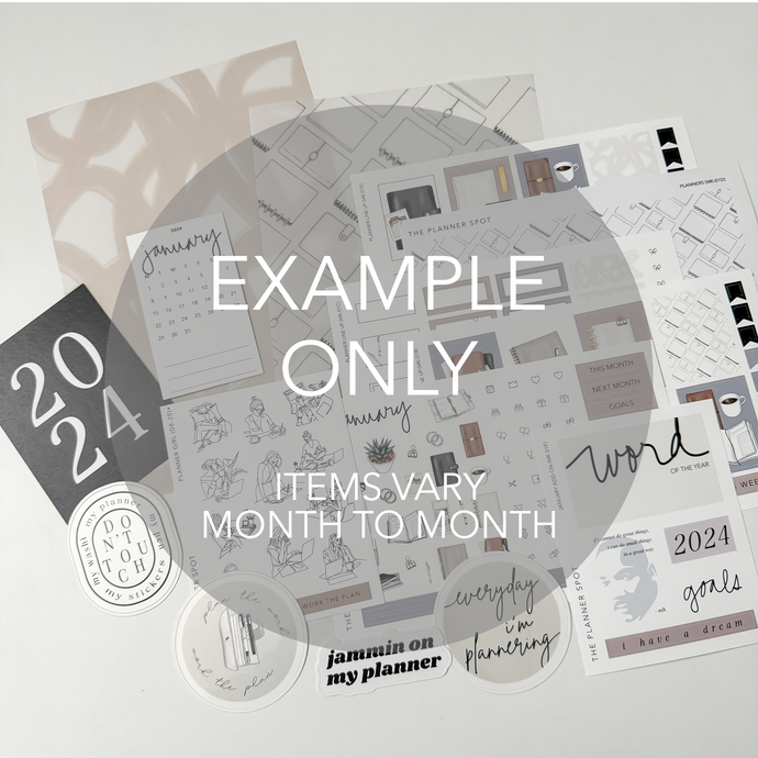 The Monthly Edit - PLANNER ACCESSORIES + FULL STICKER KIT COMBO Subscription