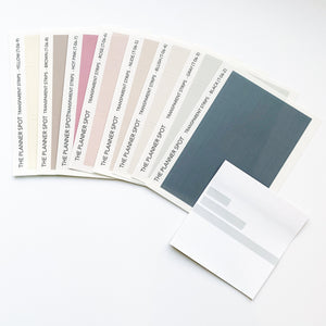 Transparent Planner Stickers - Strips