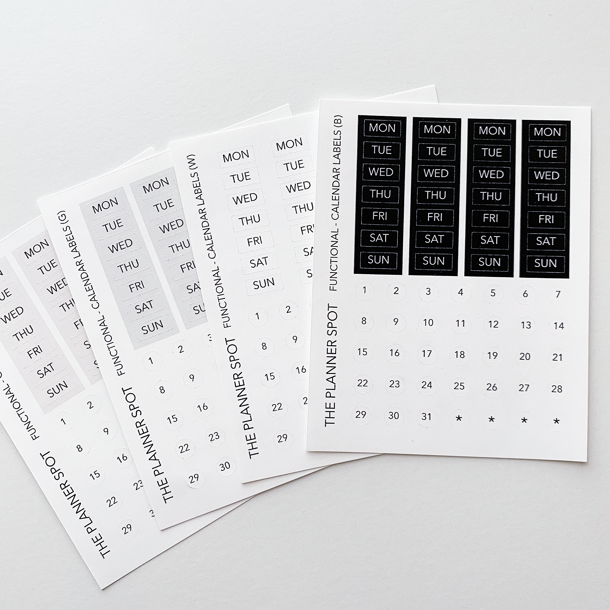 Functional Planner Stickers - Calendar Labels – THE PLANNER SPOT