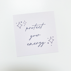 Planner Card - Protect Your Energy