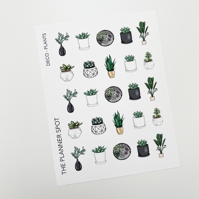 Decorative Planner Stickers - Plants