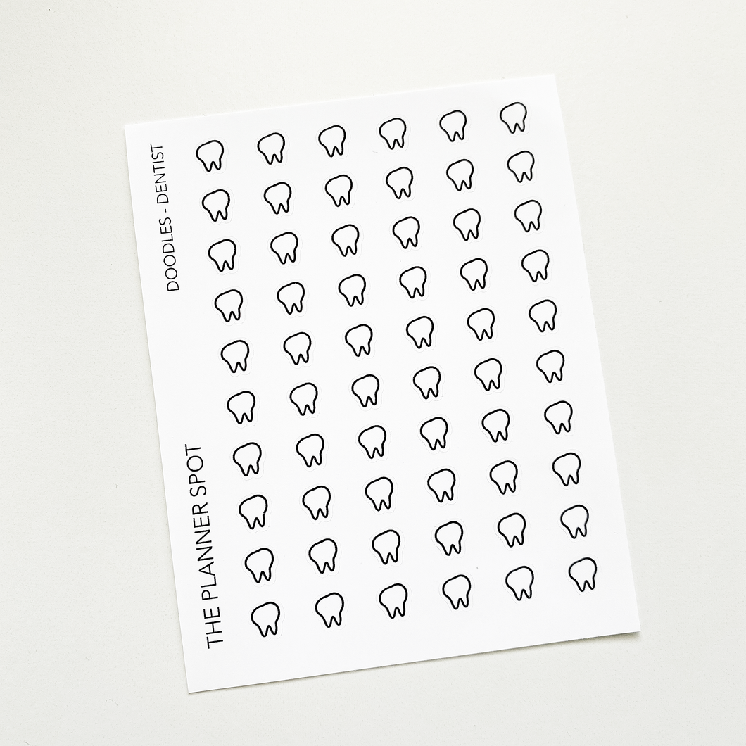 Doodle Planner Stickers - Dentist