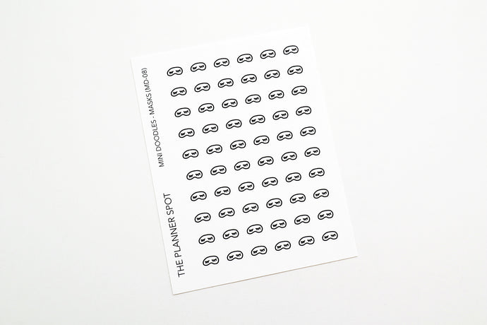 Doodle Planner Stickers - Sleep Masks