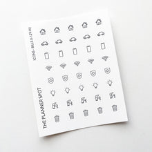 Load image into Gallery viewer, Icon Planner Stickers - Bills