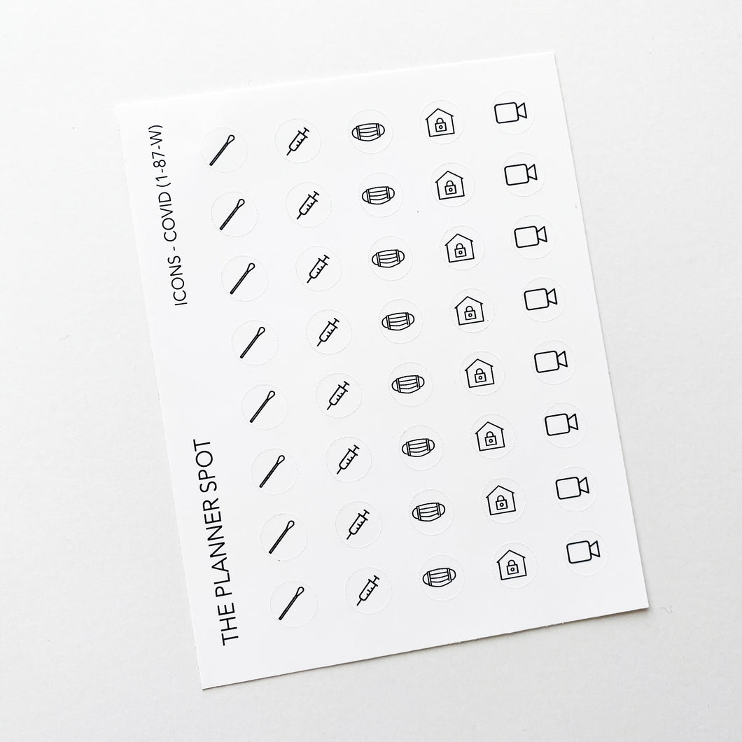 Icon Planner Stickers - COVID